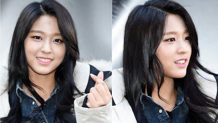 다운 점퍼에 '<b>청청 패션</b>' <b>설현</b> 사진 7장