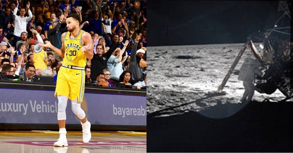 NBA 스타 스테픈 커리가 '달 착륙 음모론' 제기하자 NASA가 보인 반응 | 위키트리