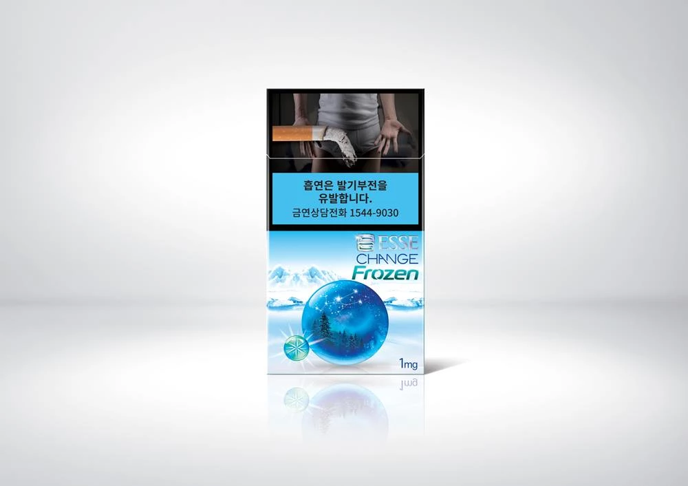 KT&G가 흡연 후 입에서 나는 담배냄새를 줄여주는 ‘에쎄 체인지 프로즌’을 출시했다. / KT&G