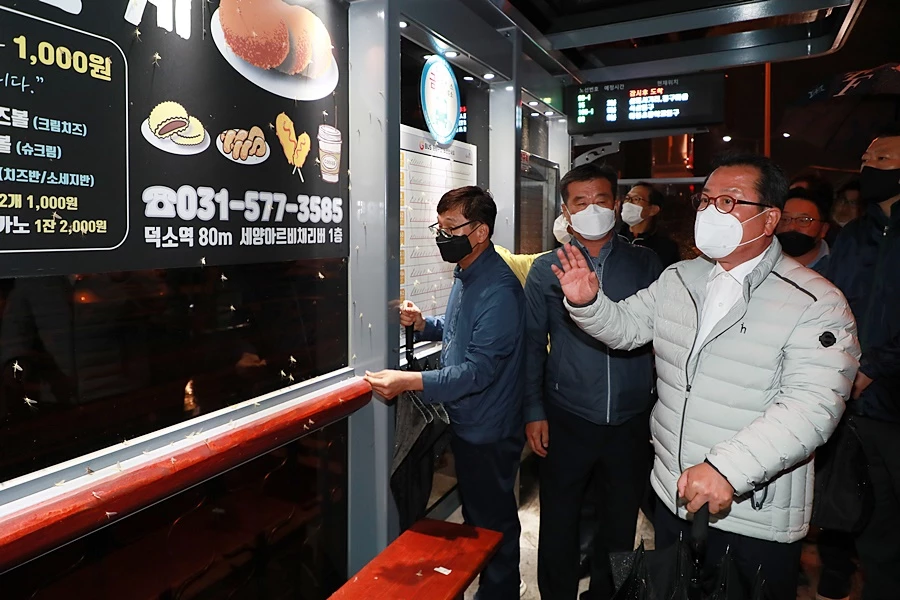 한 밤에도 시민안전 살피는 조광한 남양주시장