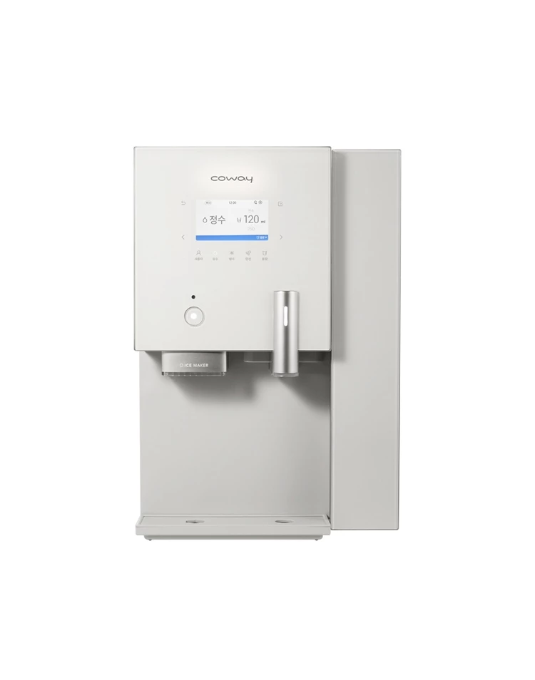코웨이 얼음정수기 최초로 하루 3번 2시간씩 자동으로 얼음 탱크를 UV LED램프로 케어 한다.