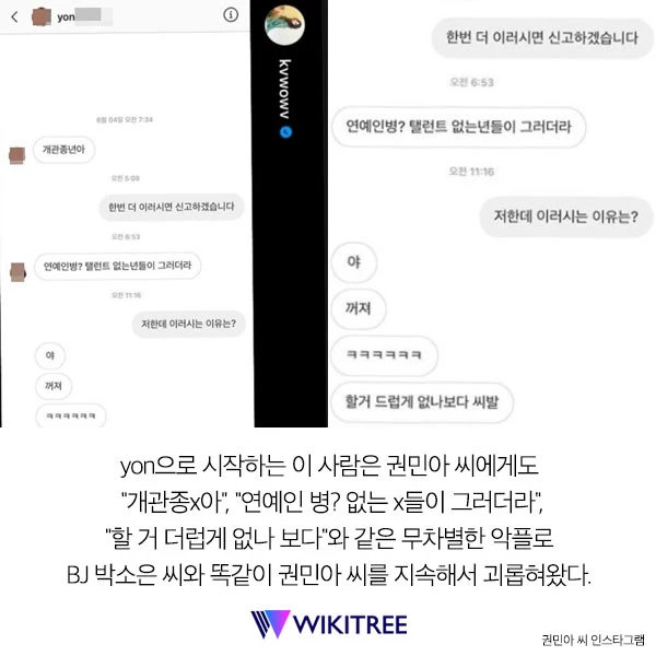 권민아·BJ박소은 괴롭힌 악플러 같은 사람으로 밝혀져