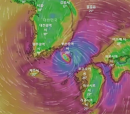 제10호 태풍 '하이선' / 윈디