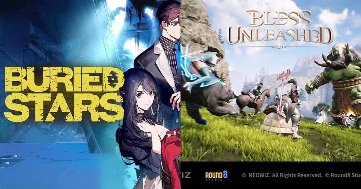 왼쪽부터 라인게임즈 '베리드 스타즈', 네오위즈 '블레스 언리쉬드'