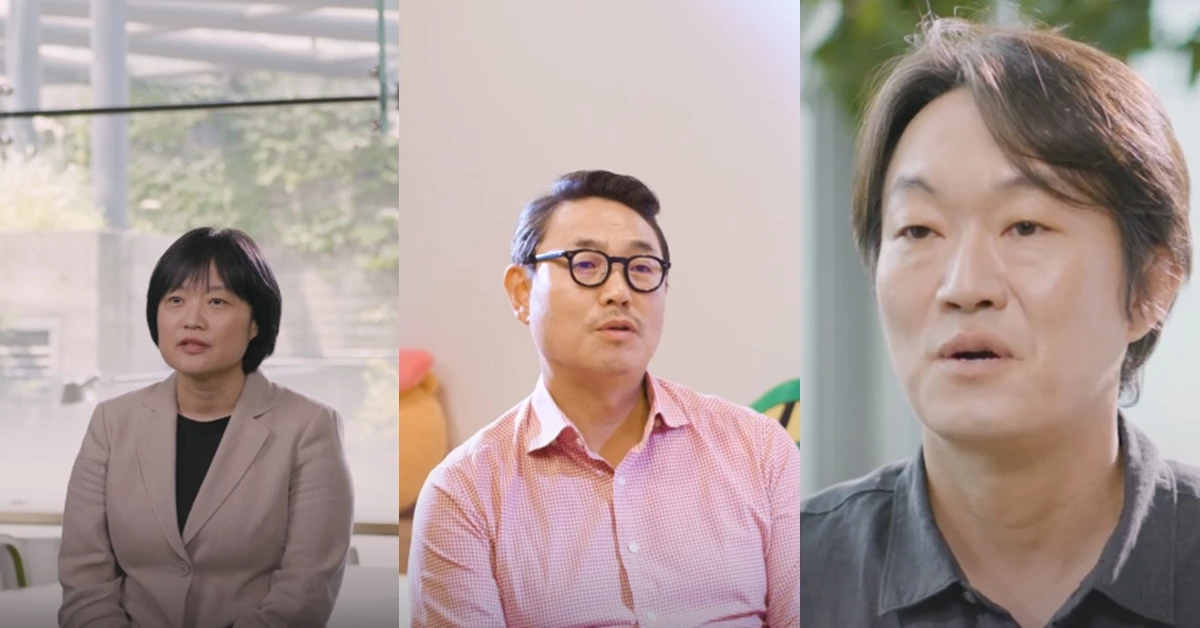 왼쪽부터 한성숙 네이버 대표, 여민수 카카오 대표, 이정헌 넥슨코리아 대표