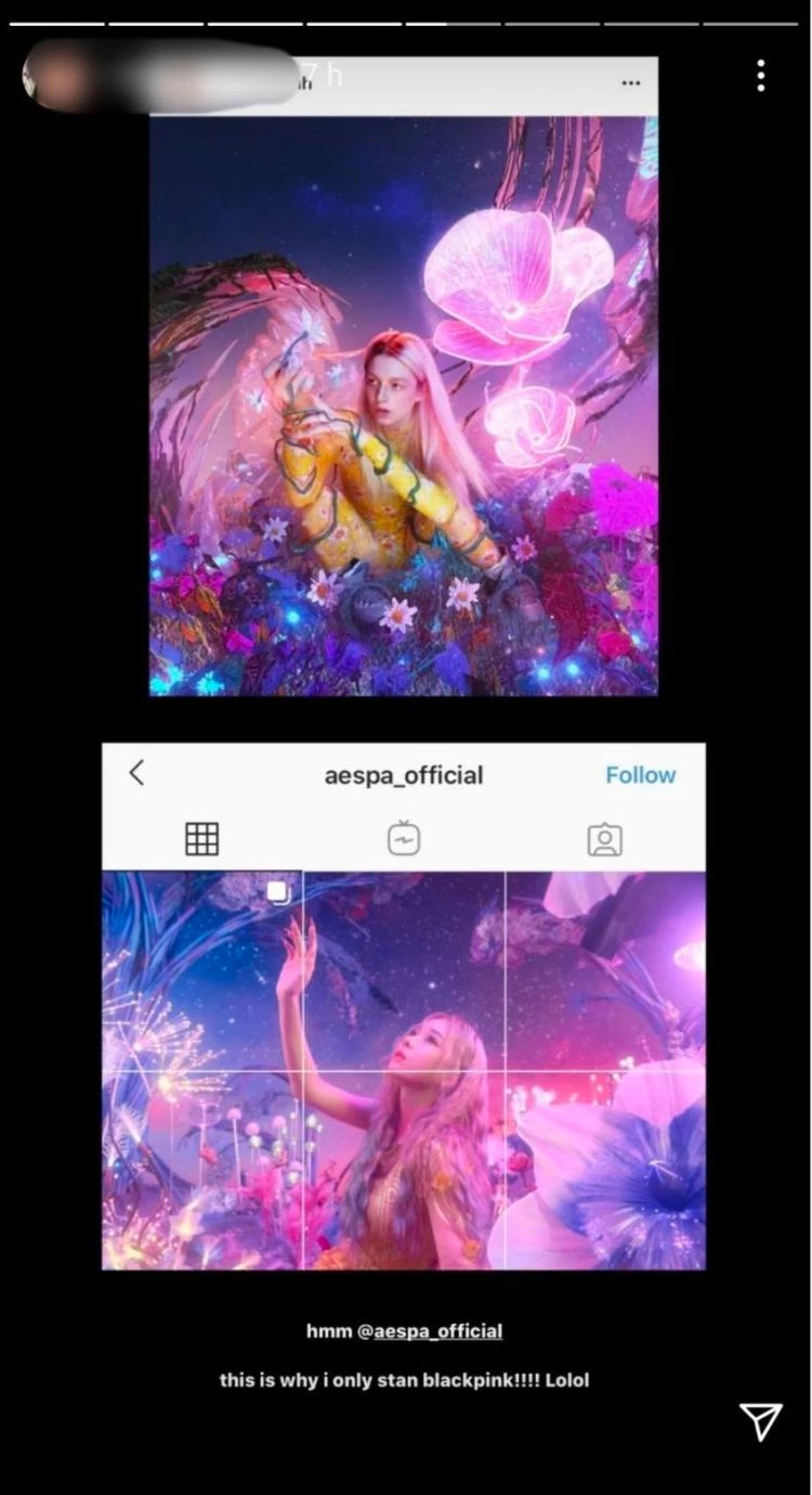 에스파 컨셉 티저와 자신의 작품을 비교한 캐나다 사진작가 인스타그램