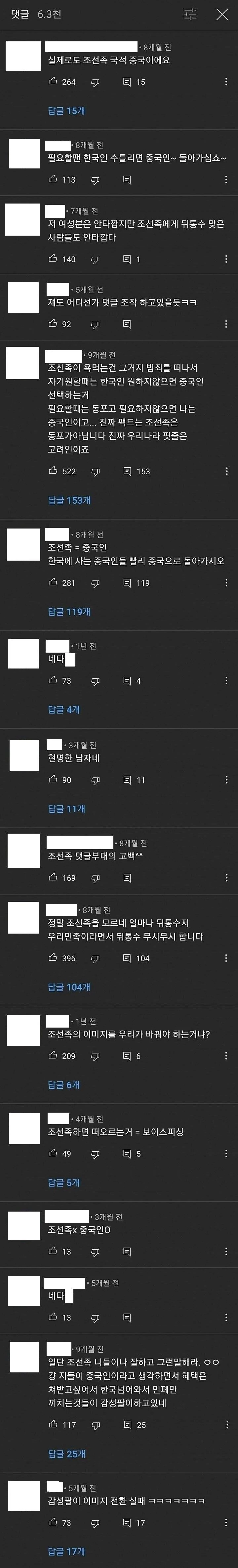 유튜브 '딩고 스토리 / dingo story' 댓글 캡처