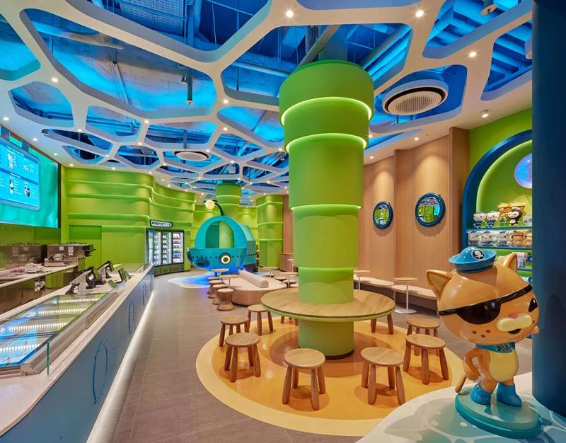 배스킨라빈스가 인기 애니메이션 ‘옥토넛’과 협업한 '안성 스타필드점’을 오픈했다. / SPC그룹