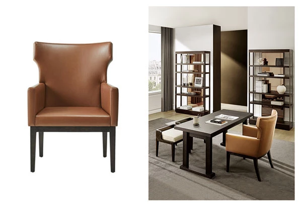 라메종 컬렉션 '루시에'암체어. 백레스트와 곡선형 디자인은 등받이 부분에 기댔을 때 가장 편안함을 느낄 수 있다.   / 까사미아 제공