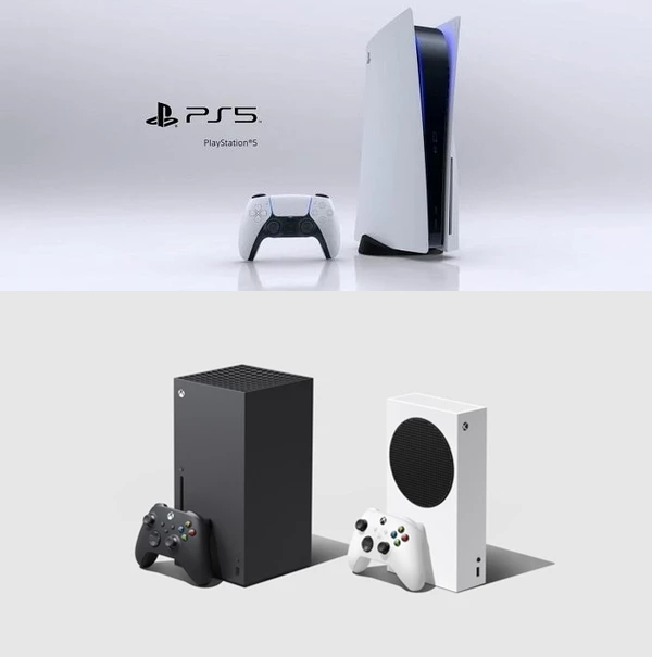 엑스박스 시리즈 X·S와 플레이스테이션5가 출격했다. / 마이크로소프트(상), 소니(하) 홈페이지