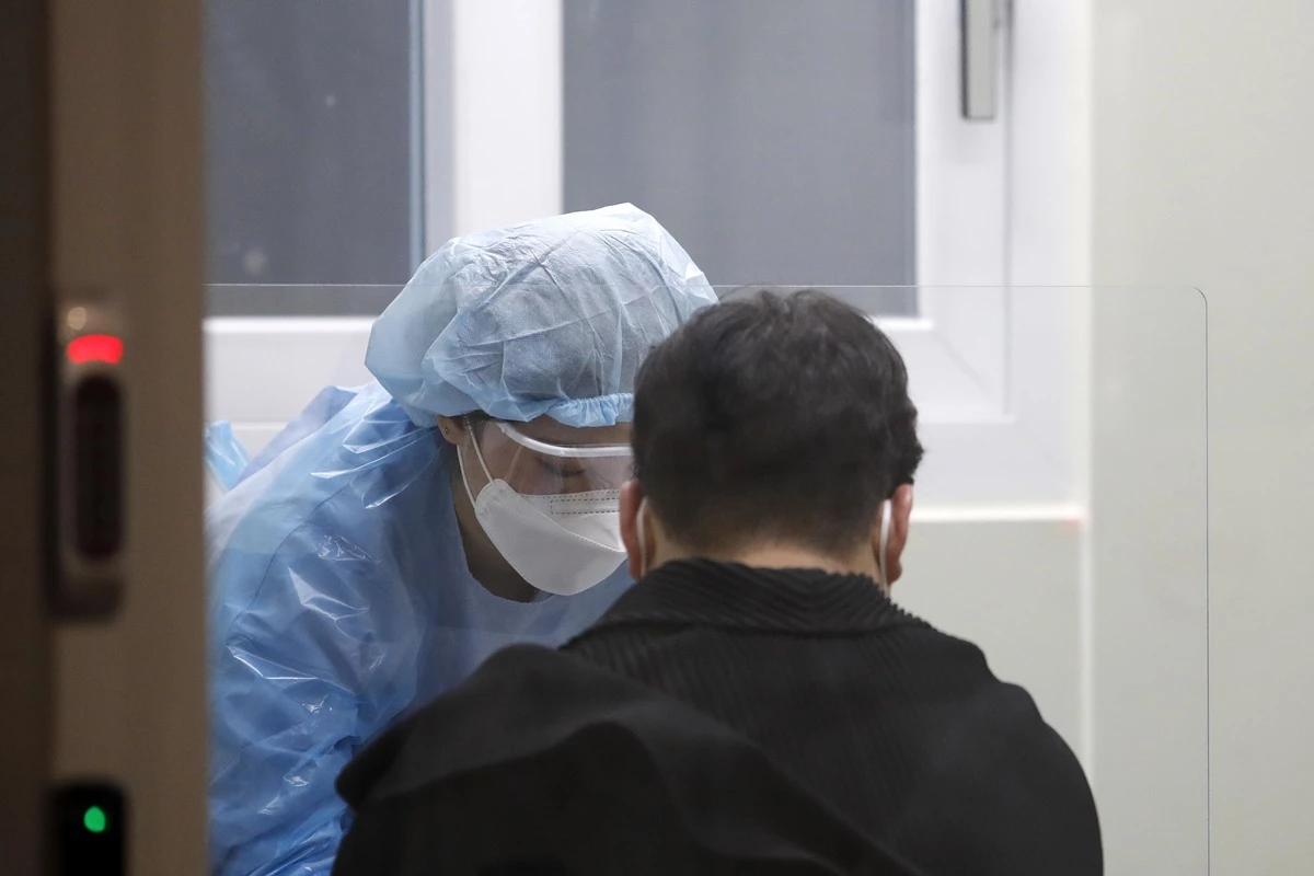 인천공항 코로나19 검사센터의 모습.