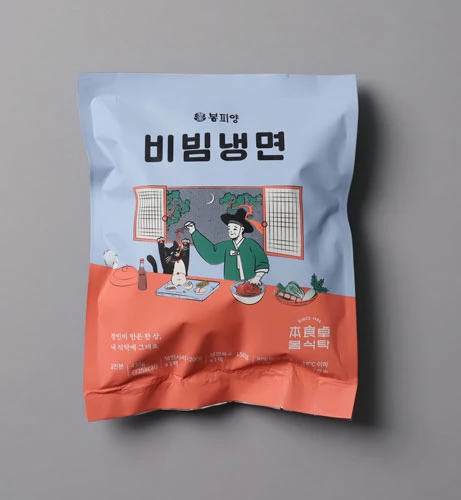 새롭게 출시된 봉피양 비빔냉면. / 오이뮤 제공