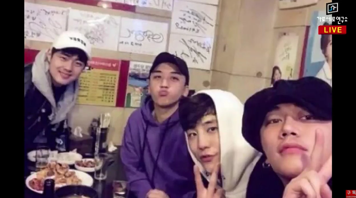 (왼쪽부터) 조병규, 승리, 이문호, 버닝썬 DJ였던 남성 / 이하 유튜브 '가로세로연구소'