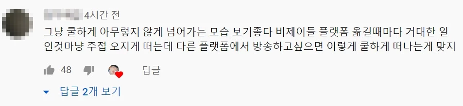 이하 유튜브 '최고기 ENTJ' 댓글창