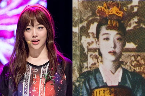 설리(왼쪽)과 이난향 / 온라인 커뮤니티