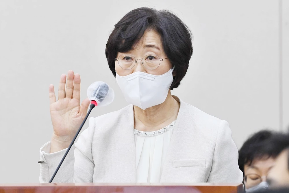 정영애 여성가족부 장관 / 뉴스1