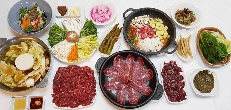 무안 음식 한상 차림