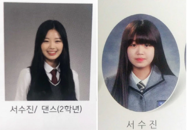 (여자)아이들 멤버 수진의 학창시절 사진과 졸업사진 / 네이트판