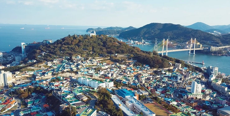 새뜰마을 공모사업에 선정된 여수시 종화지구 전경