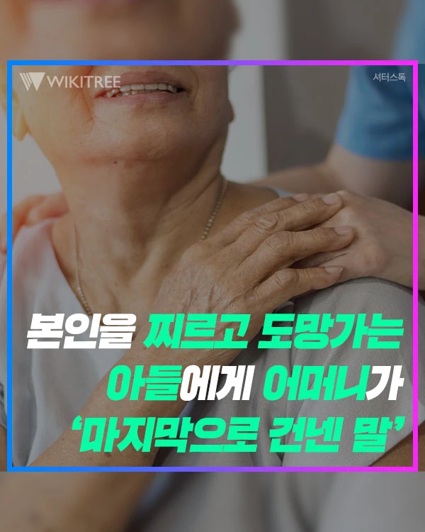 본인을 찌르고 도망가는 아들에게 어머니가 ‘마지막으로 건넨 말’