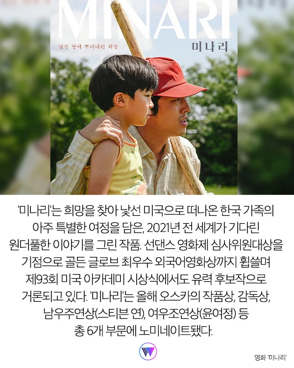 ‘미나리' 윤여정, 영국 아카데미 여우조연상 수상
