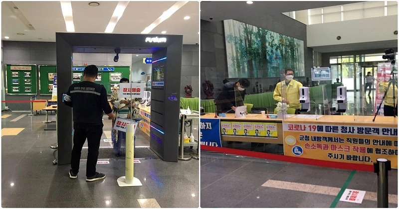 친절 안내에 방문객 동선까지 고려한 이중삼중의 철통 방역 / 완주군