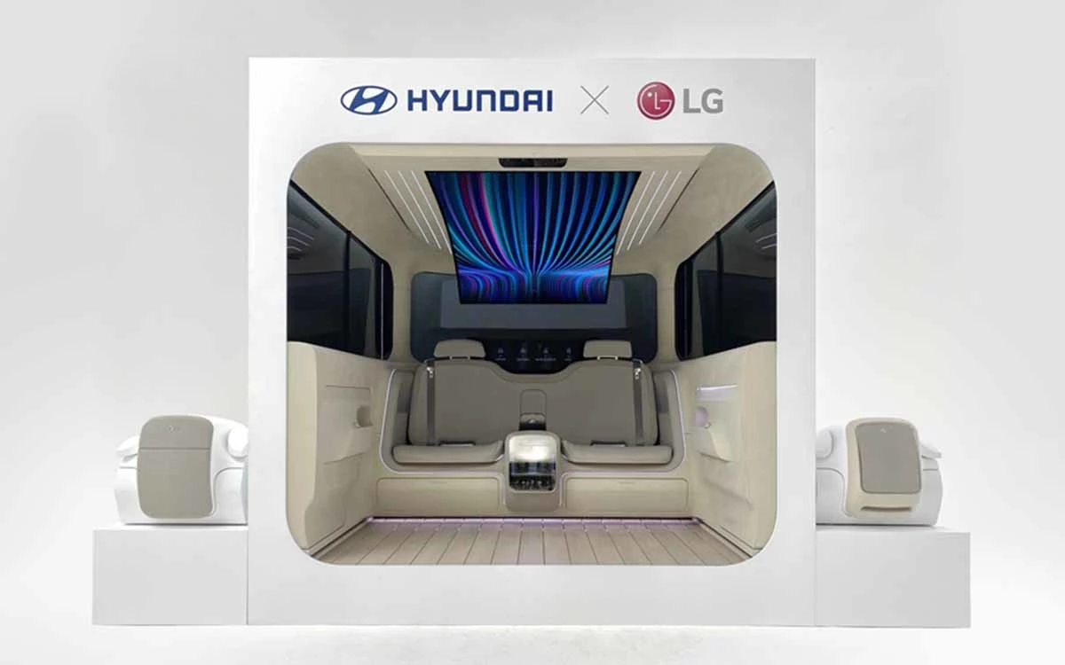 LG전자와 현대자동차가 공개한 ‘아이오닉 콘셉트 캐빈(IONIQ Concept Cabin)’