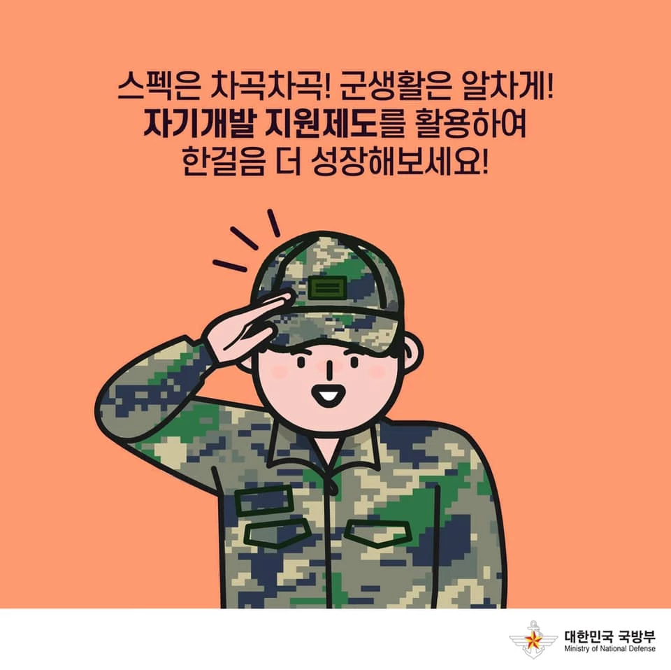 경례 자세로 논란이 된 사진  / 이하 페이스북 '대한민국 국방부'