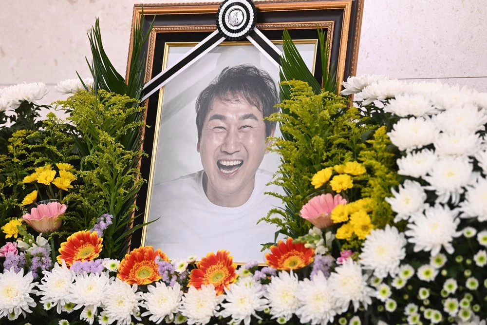 유상철 감독 영정 사진 / 뉴스1