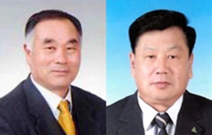 정원실 창평농협장(산업경제 부문), 여운복 담양군장애인협회장(사회복지 부문) <왼쪽부터>