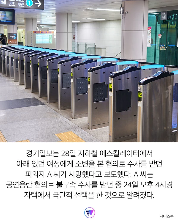 ‘지하철 소변 테러' 저질렀던 피의자, 극단적 선택했다