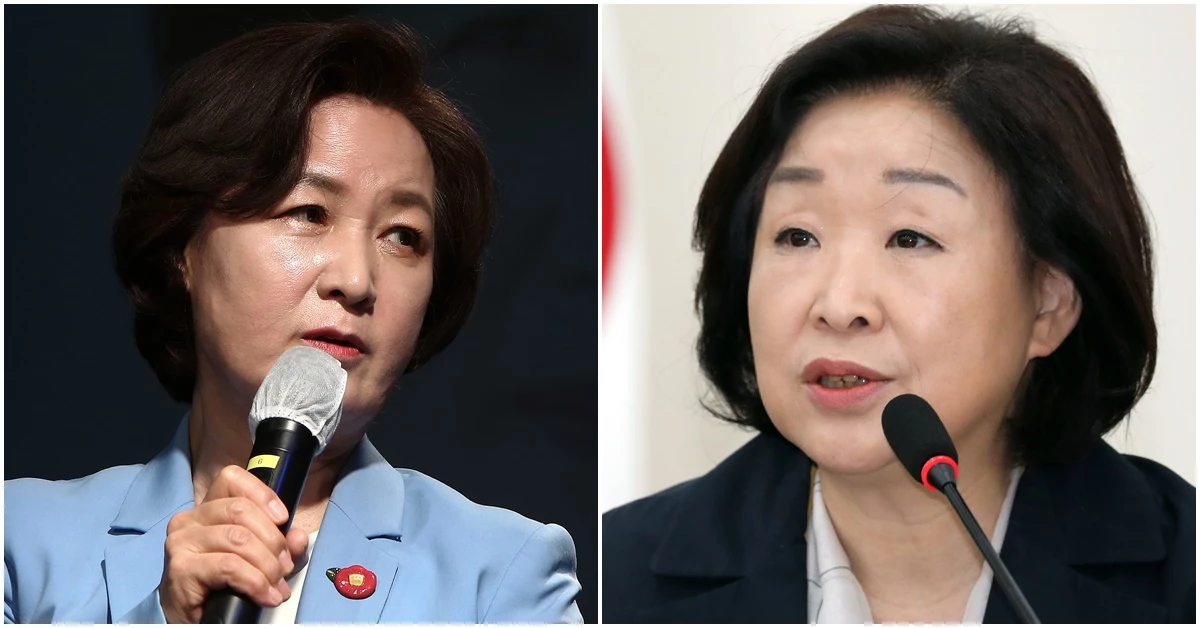 추미애 전 장관과 심상정 의원 / 뉴스1