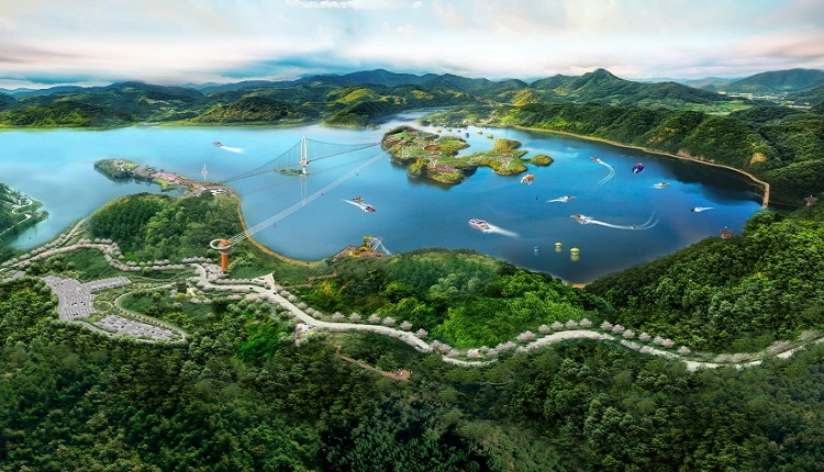 붕어섬 조감도 / 임실군