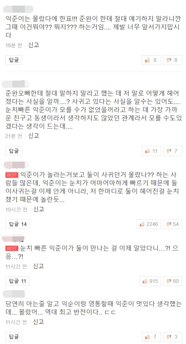 포털사이트 '네이버' 댓글 창
