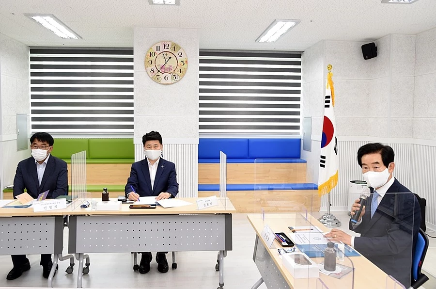 안병용 의정부시장, 고산종합사회복지관 운영상황 점검