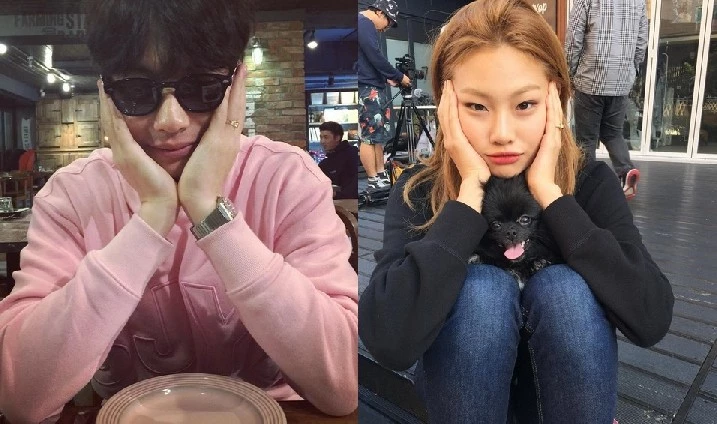 2016년 두 사람이 각자 SNS에 공개한 꽃받침+반지 럽스타그램 / 이동휘·정호연 인스타그램