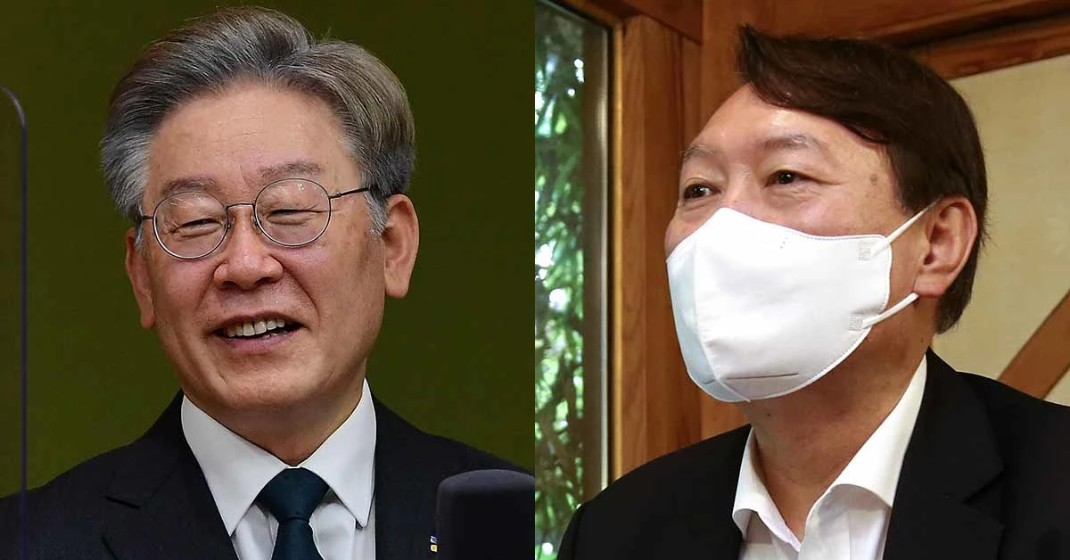 이재명 경기도지사가 윤석열 전 검찰총장과의 가상 양자대결에서 우위를 보였다는 내용의 여론조사 결과를 한길리서치가 14일 발표했다.
