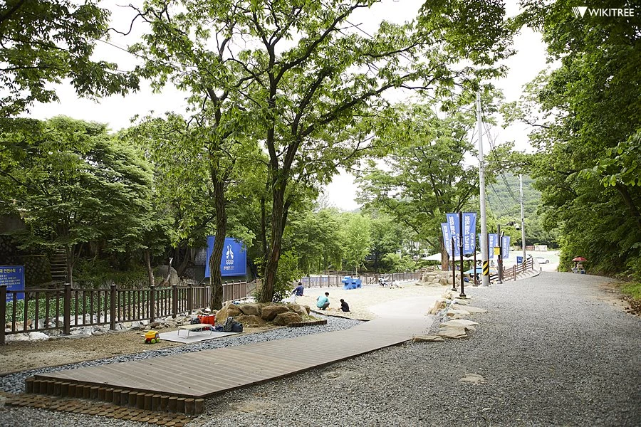 정비된 청학밸리리조트 전경 일부