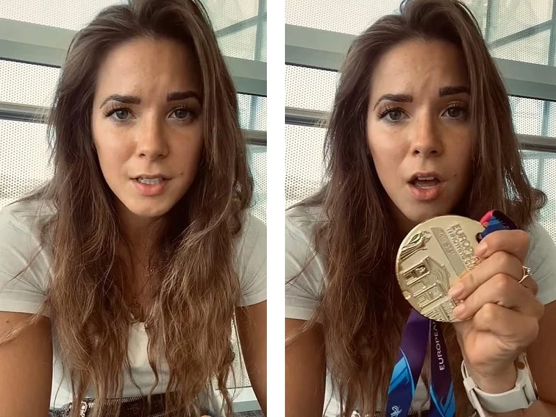 지난 5월 유러피안컵에서 획득한 금메달을 경매에 내놓는 안드레이칙