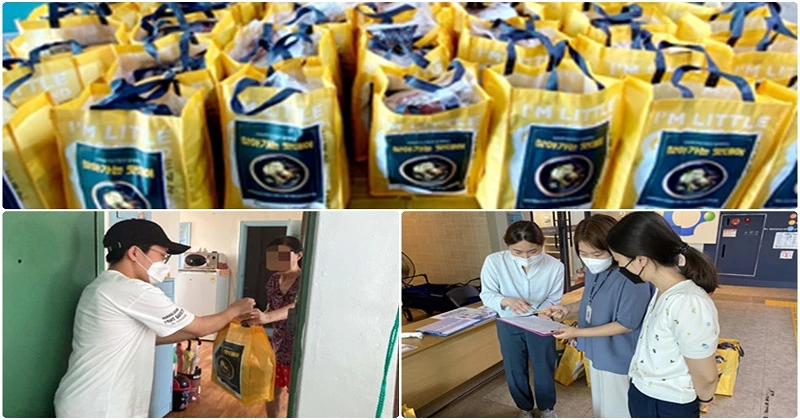 찾아가는 맛데이 음식키트 전달 / 원광종합사회복지관