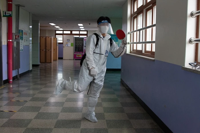 탁구 국가대표 신유빈을 패러디한 의정부고 학생