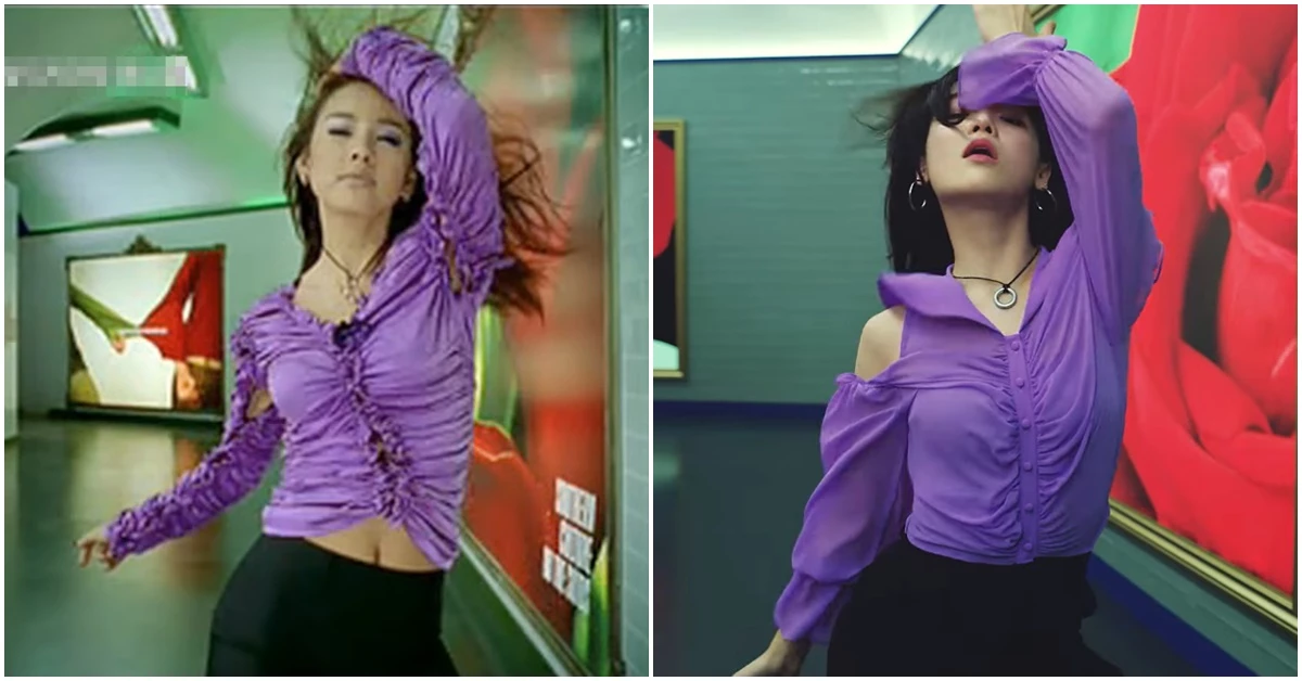 애니콜 광고에 출연한 이효리와 오마주 영상을 찍은 승희 / 유튜브 'cgaega1', 삼성전자 유튜브