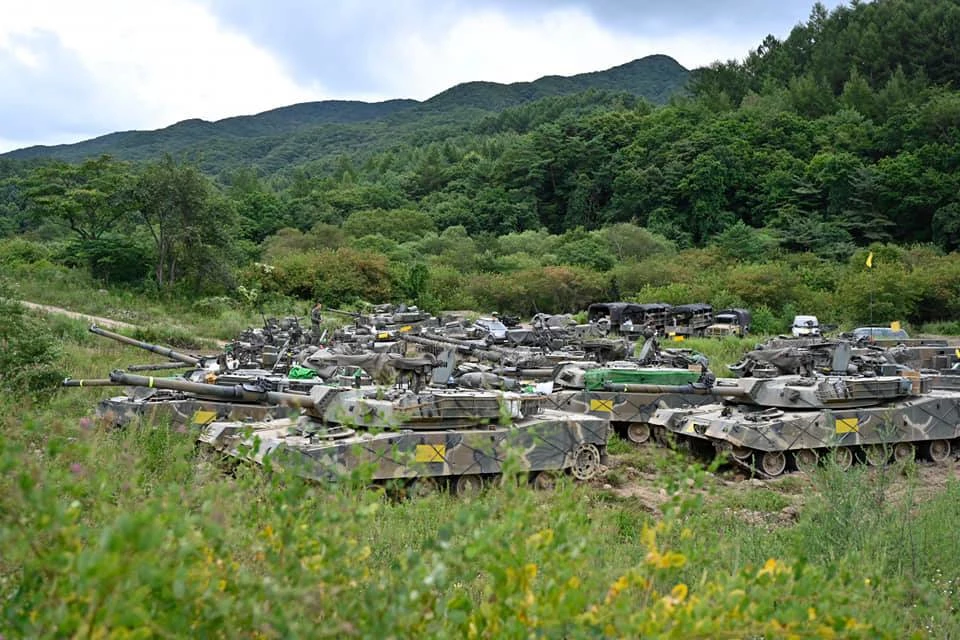 육군 3사단 혜산진여단과 5사단 독수리여단이 실전과 가장 유사한 과학화전투훈련단(KCTC: Korea Combat Training Center) 훈련을 하고 있다. / 사진=육군 페이스북