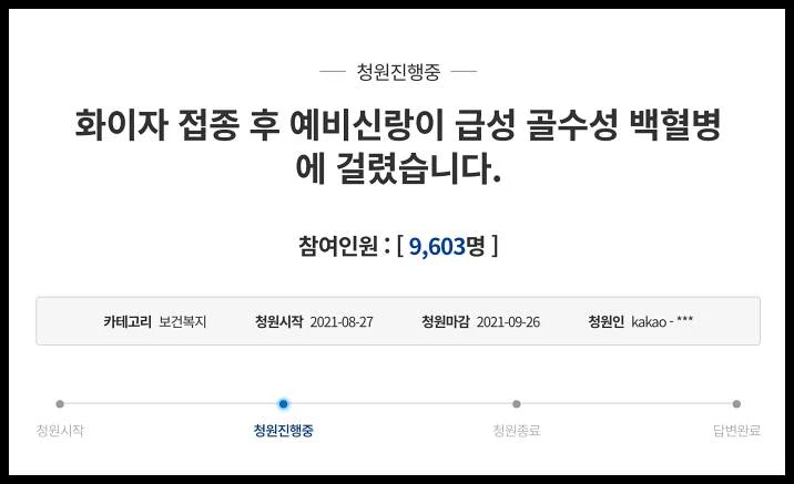 청와대 국민청원 게시판