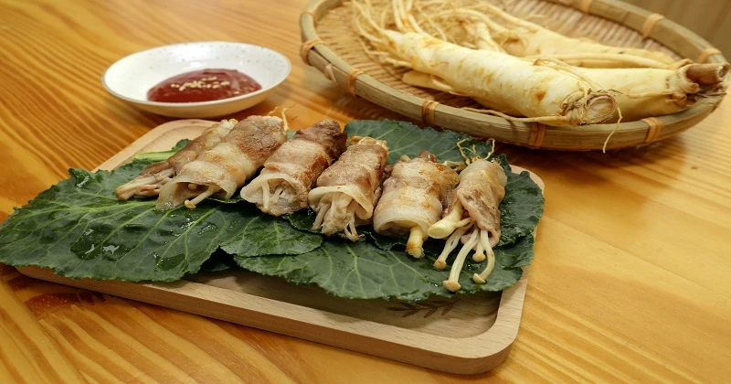 향긋한 한끼'인삼삼겹살' 농촌진흥청