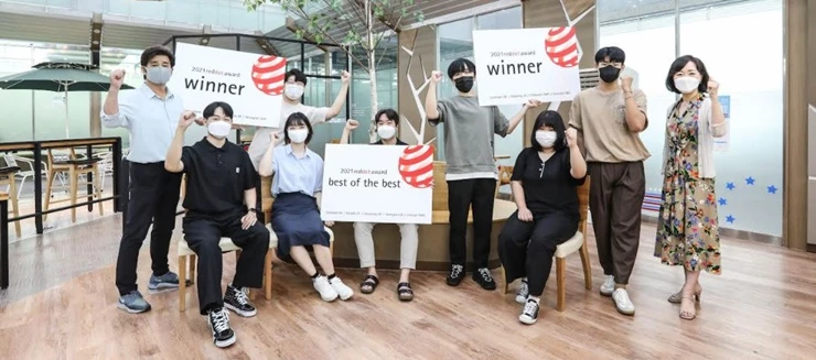 동서대학교 학생들이 세계 3대 디자인 공모전 중 하나인 2021년 레드닷 어워드(Reddot Award)에서 총 3개의 본상을 수상했다고 2일 밝혔다. / 사진제공=동서대