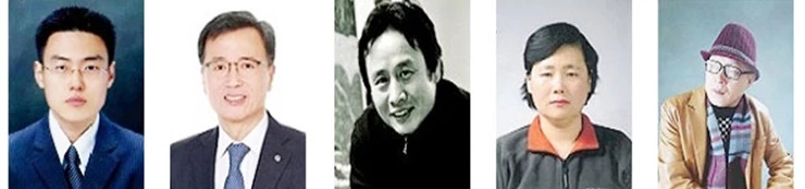 왼쪽부터 양홍준(지역경제)･고영철(지역사회봉사)･정용규(문화예술체육)･이영숙(효행)･김종훈(장한장애인)