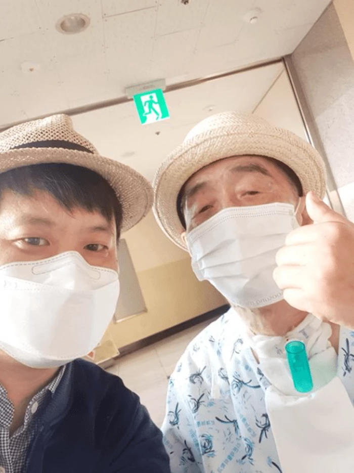 장남 한얼 씨가 공개한 이외수 작가 근황 사진