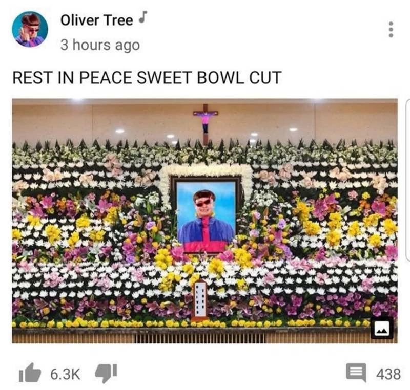 고 종현 영정사진에 자신의 얼굴을 합성한 올리버 트리 / 유튜브 'Oliver Tree'
