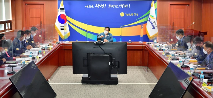 0장성군이 지난 5_6일 ‘2022년도 신규시책 보고회’를 열었다.